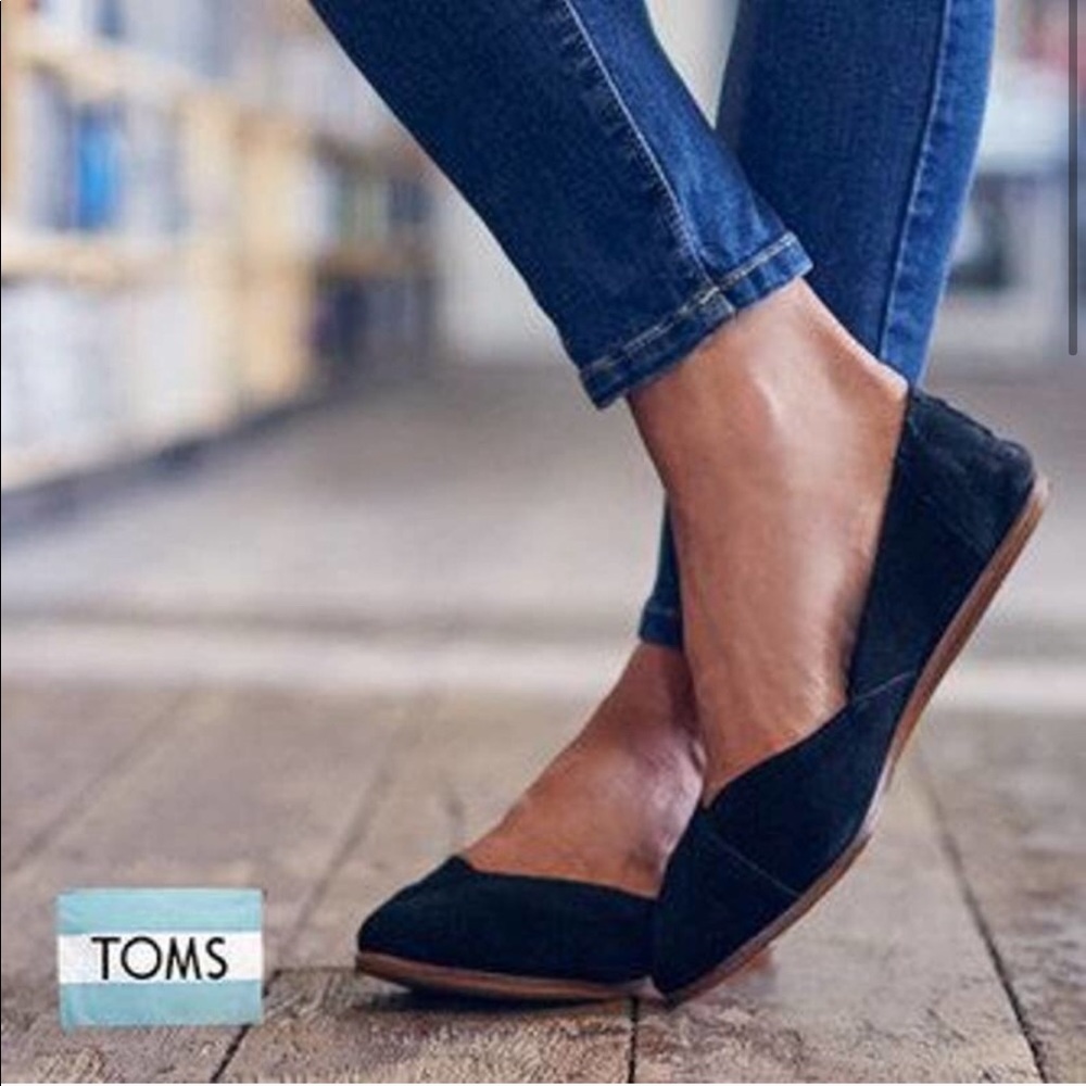 Toms Jutti Flat - Black Suede